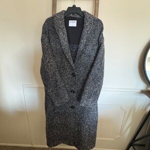 Old Navy Black Long Pea Coat
